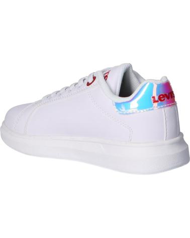 Sapatilhas de Menina e Menino LEVIS VELL0020S ELLIS 2924 WHITE MIRROR