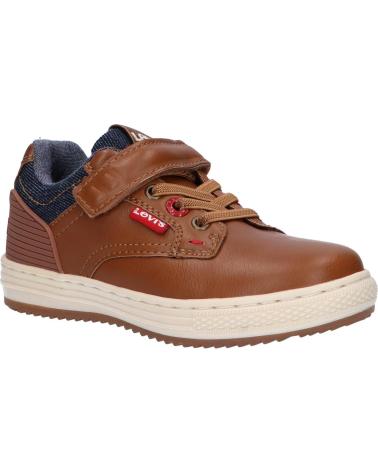 Sapatilhas de Menino LEVIS VYHK0012S NEW FAINO LOW 0241 COGNAC