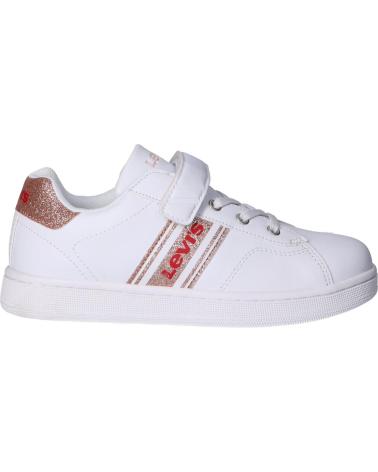 Sapatilhas de Menina LEVIS VADS0040S BRANDON 2900 WHITE ROSE