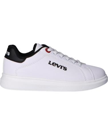 Sapatilhas de Menina e Menino LEVIS VELL0020S ELLIS 0062 WHITE BLACK