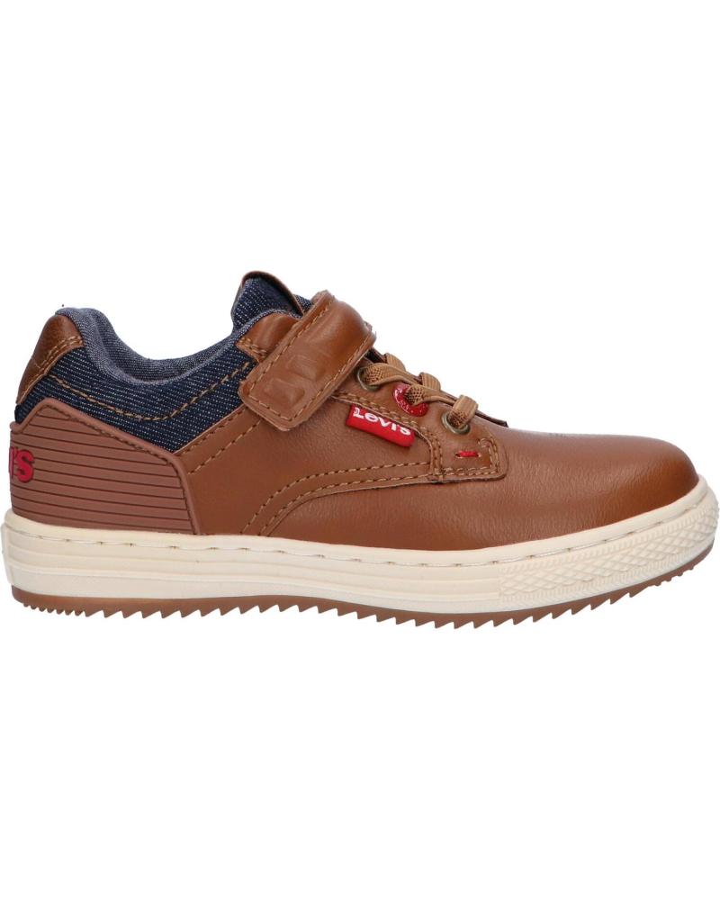 Sapatilhas de Menino LEVIS VYHK0012S NEW FAINO LOW 0241 COGNAC