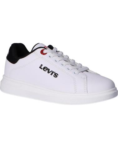 Sapatilhas de Menina e Menino LEVIS VELL0020S ELLIS 0062 WHITE BLACK