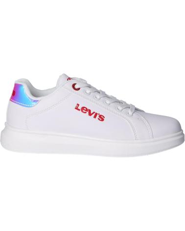 Sapatilhas de Menina e Menino LEVIS VELL0021S ELLIS 2924 WHITE MIRROR
