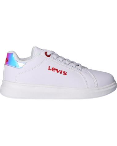 Sapatilhas de Menina e Menino LEVIS VELL0020S ELLIS 2924 WHITE MIRROR