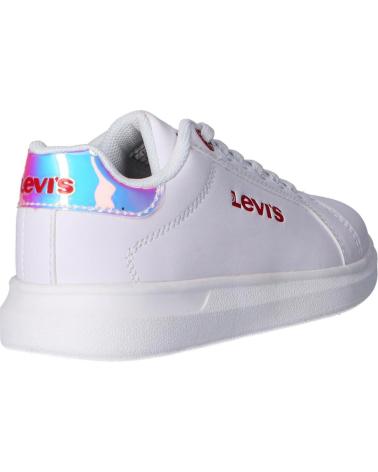 Sapatilhas de Menina e Menino LEVIS VELL0020S ELLIS 2924 WHITE MIRROR