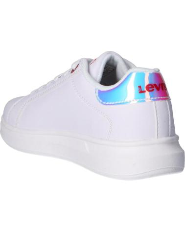 Sapatilhas de Menina e Menino LEVIS VELL0021S ELLIS 2924 WHITE MIRROR