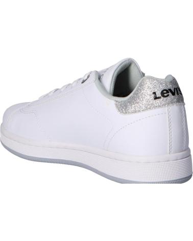 Sapatilhas de Menina e Menino LEVIS VADS0041S BRANDON LACE 0081 WHITE-SILVER