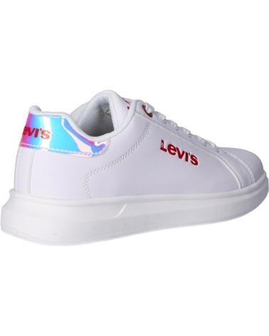 Sapatilhas de Menina e Menino LEVIS VELL0021S ELLIS 2924 WHITE MIRROR