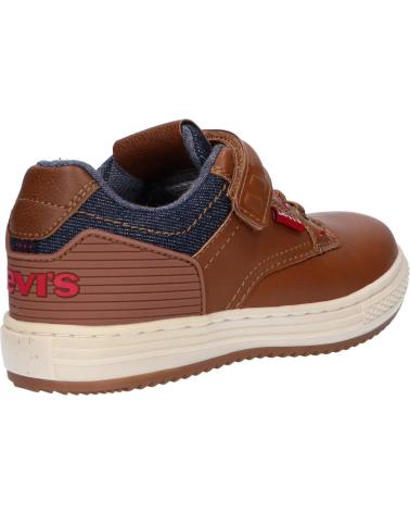 Sapatilhas de Menino LEVIS VYHK0012S NEW FAINO LOW 0241 COGNAC