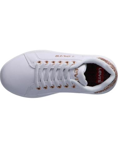 Sapatilhas de Menina e Menino LEVIS VELL0020S ELLIS 2925 WHITE GOLD PINK