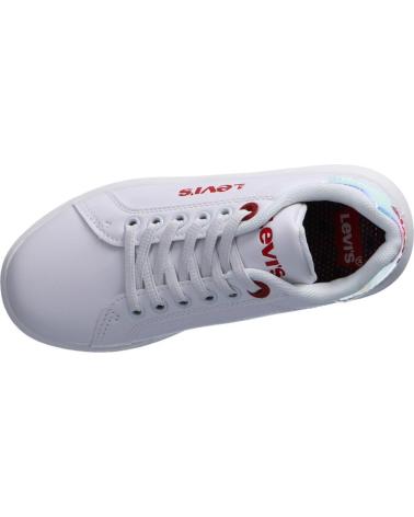 Sapatilhas de Menina e Menino LEVIS VELL0020S ELLIS 2924 WHITE MIRROR