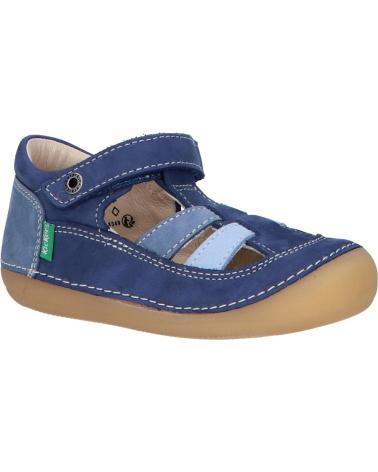 Bébé pour Garçon KICKERS 611086-10 SUSHY 53 BLEU TRICOLORE