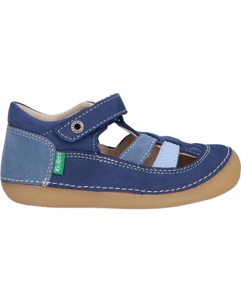 Bébé pour Garçon KICKERS 611086-10 SUSHY 53 BLEU TRICOLORE