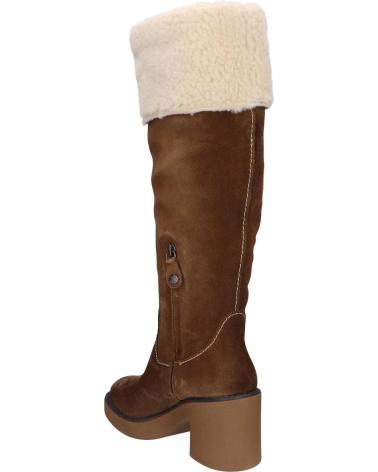 Boots für Damen GEOX D949UB 023BH D ADRYA MID CR65K TOBACCO-CREAM