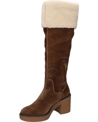 Boots für Damen GEOX D949UB 023BH D ADRYA MID CR65K TOBACCO-CREAM