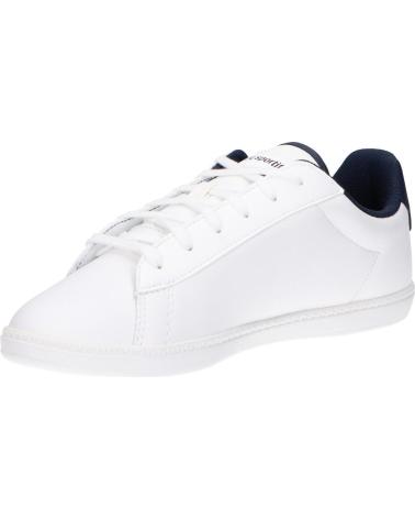 Zapatillas deporte de Mujer y Niña y Niño LE COQ SPORTIF 2020241 COURTSET GS OPTICAL WHITE-DRESS BLUE