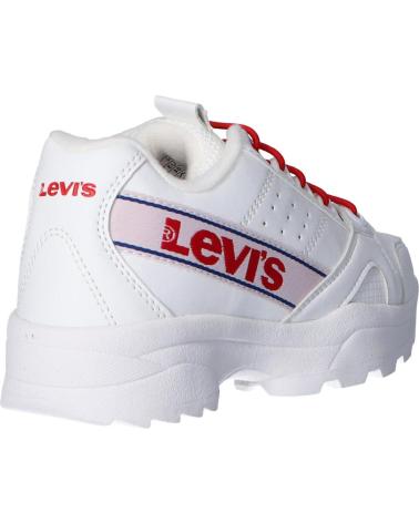 Scarpe sport per Bambina e Bambino LEVIS VSOH0050S SOHO 0079 WHITE RED