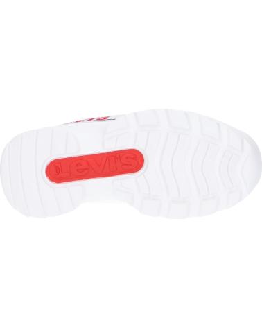 Scarpe sport per Bambina e Bambino LEVIS VSOH0050S SOHO 0079 WHITE RED