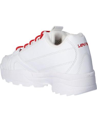Scarpe sport per Bambina e Bambino LEVIS VSOH0050S SOHO 0079 WHITE RED