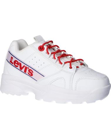 Scarpe sport per Bambina e Bambino LEVIS VSOH0050S SOHO 0079 WHITE RED