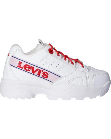 Scarpe sport per Bambina e Bambino LEVIS VSOH0050S SOHO 0079 WHITE RED