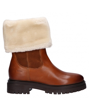 Woman boots GEOX D04HRM 02246 D IRIDEA C6001 COGNAC
