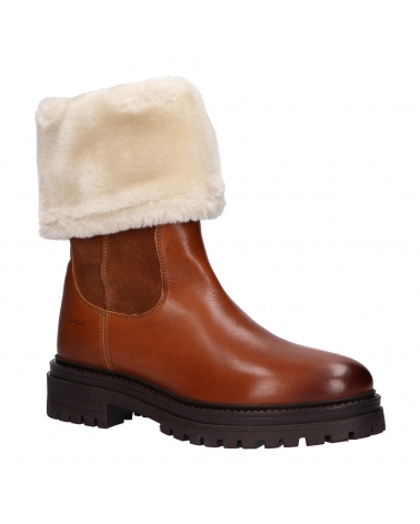 Woman boots GEOX D04HRM 02246 D IRIDEA C6001 COGNAC