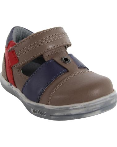 Schuhe-De-Niño-KICKERS-413540-11-TROPICALI-BEIGE-BLEU