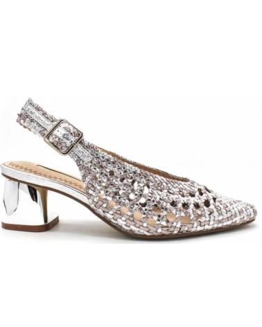Sandalias de Mujer CORINA ZAPATOS PRIMAVERA VERANO VESTIR -PLOMO M3177 PLATA