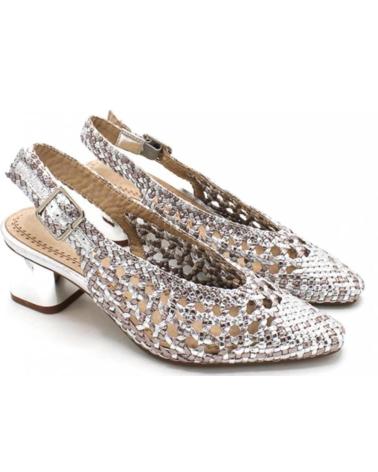 Sandalias de Mujer CORINA ZAPATOS PRIMAVERA VERANO VESTIR -PLOMO M3177 PLATA
