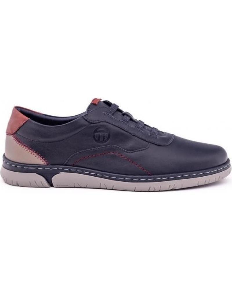 Zapatos de Hombre CM MEDITERRANEA ALPARGATA FLEXIBLE MEDITERRANEA PIEL SERRAJE 10012 MARINO AZUL MARINO