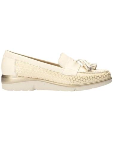 Sapatos de Mulher PITILLOS ZAPATOS MUJER MOCASIN -CREMA 5051 ORO