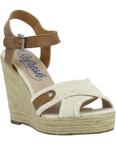 Chaussures compensées pour Femme REFRESH 61746 LONC BEIGE LON C  BEIGE