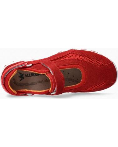 Deportivas de Mujer ALLROUNDER NIRO NUBUCK ROJO ROJO