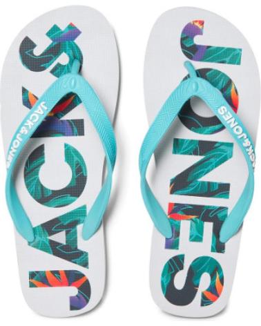 Chanclas de Hombre JACK AND JONES CHANCLA JACK JONES JFWLOGO PALM PRINT FLIP FLOP 12230642 GRI VARIOS COLORES GRIS