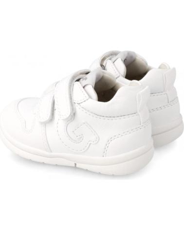 Deportivas de Niña y Niño GARVALIN DEPORTIVOS EN PIEL BLANCO