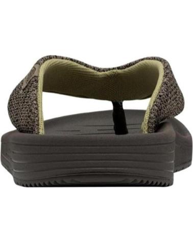 Chanclas de Hombre HEY DUDE MILO MARRON