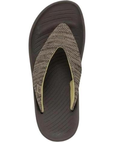 Chanclas de Hombre HEY DUDE MILO MARRON