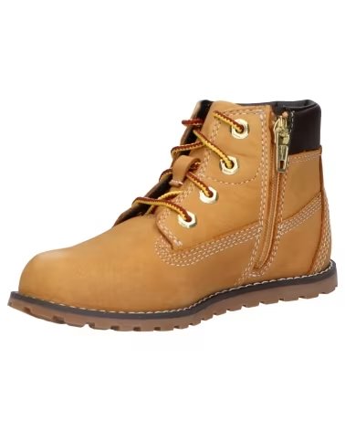 Bottines pour Fille et Garçon TIMBERLAND TB1A125Q2311 POKEY PINE MID LACE WHEAT