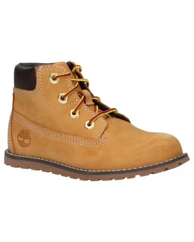 Bottines pour Fille et Garçon TIMBERLAND TB1A125Q2311 POKEY PINE MID LACE WHEAT