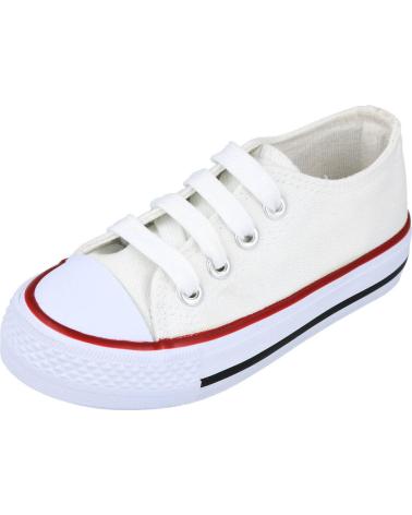 Sportivo per Bambina e Bambino L&R SHOES LR SHOES TO-326 ZAPATILLAS LONA NINOS BLANCO