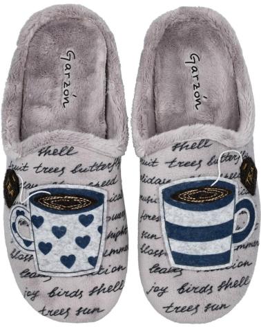 Calzado de casa de Mujer GARZON 5013-247 ZAPATILLAS DE CASA MUJE GRIS