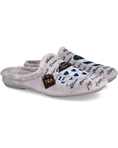 Calzado de casa de Mujer GARZON 5013-247 ZAPATILLAS DE CASA MUJE GRIS