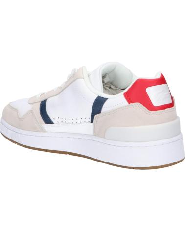 Zapatillas deporte de Hombre LACOSTE 40SMA0048 T-CLIP 407 WHT-NVY-RED