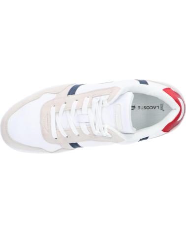 Zapatillas deporte de Hombre LACOSTE 40SMA0048 T-CLIP 407 WHT-NVY-RED