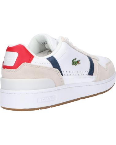 Zapatillas deporte de Hombre LACOSTE 40SMA0048 T-CLIP 407 WHT-NVY-RED