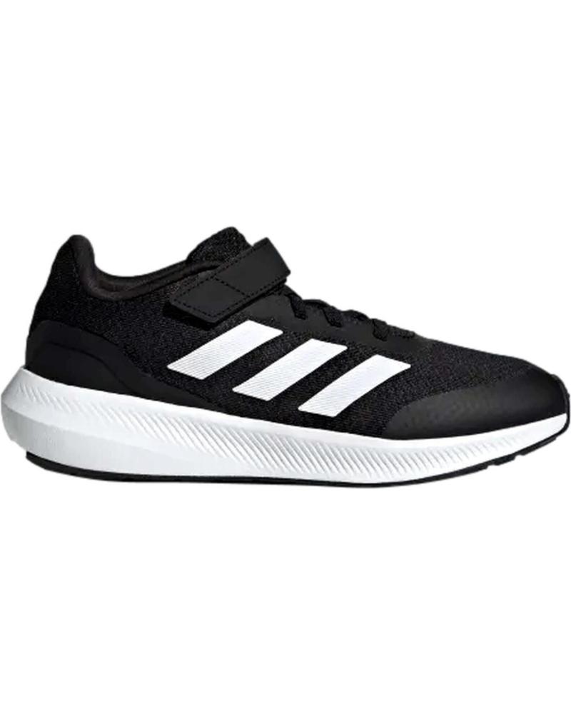 ADIDAS RUNFALCON 3 0 EL K VELCRO JUNIOR - 28 NEGRO-BLANCO