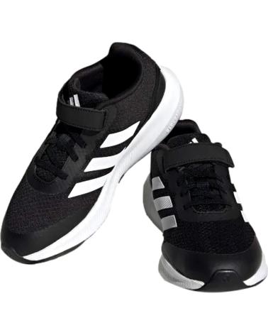 ADIDAS RUNFALCON 3 0 EL K VELCRO JUNIOR - 28 NEGRO-BLANCO