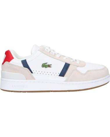 Zapatillas deporte de Hombre LACOSTE 40SMA0048 T-CLIP 407 WHT-NVY-RED
