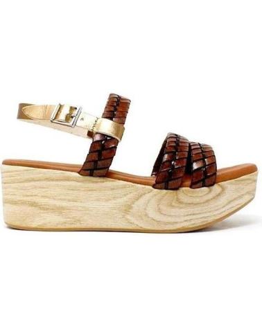 Sandali per Donna REGARDE LE CIEL STRIP-VAQUETA WOOD-03 MARRN MARRóN